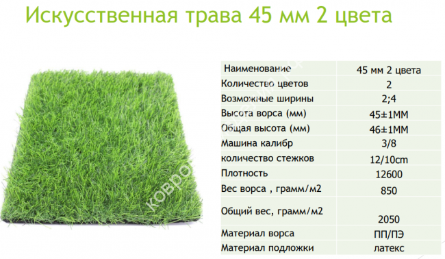 Трава Искусственная газон Ландшафтный 2-х цветный Трава Искусственная газон Ландшафтный 2-х цветный