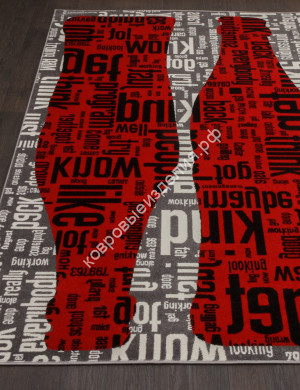 Ковёр RIO (РИО) C081 - GRAY-RED Ковёр RIO (РИО) C081 - GRAY-RED