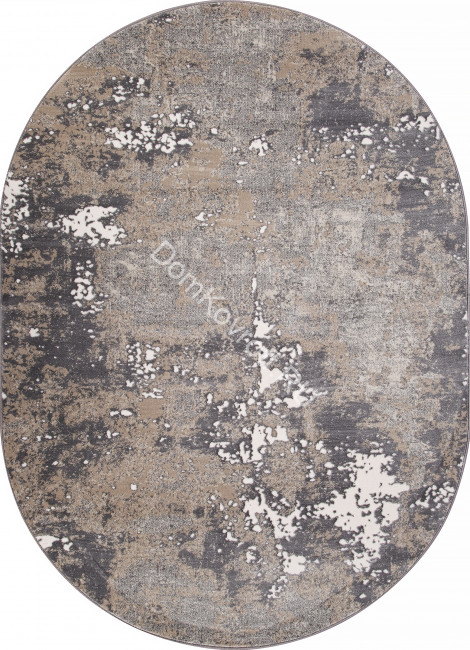 Ковер Атлантис Atlantis D996-CREAM-GREY Меринос Merinos (Россия) ОВАЛ