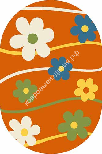 Ковер  CRYSTAL 1021 ORANGE