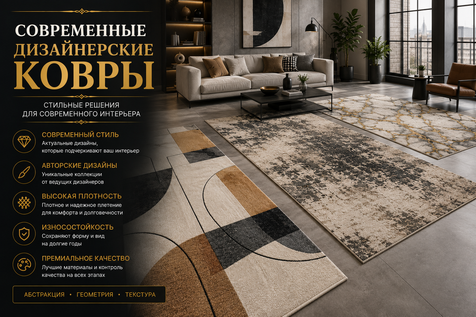 СТИЛЬНЫЕ КОВРЫ