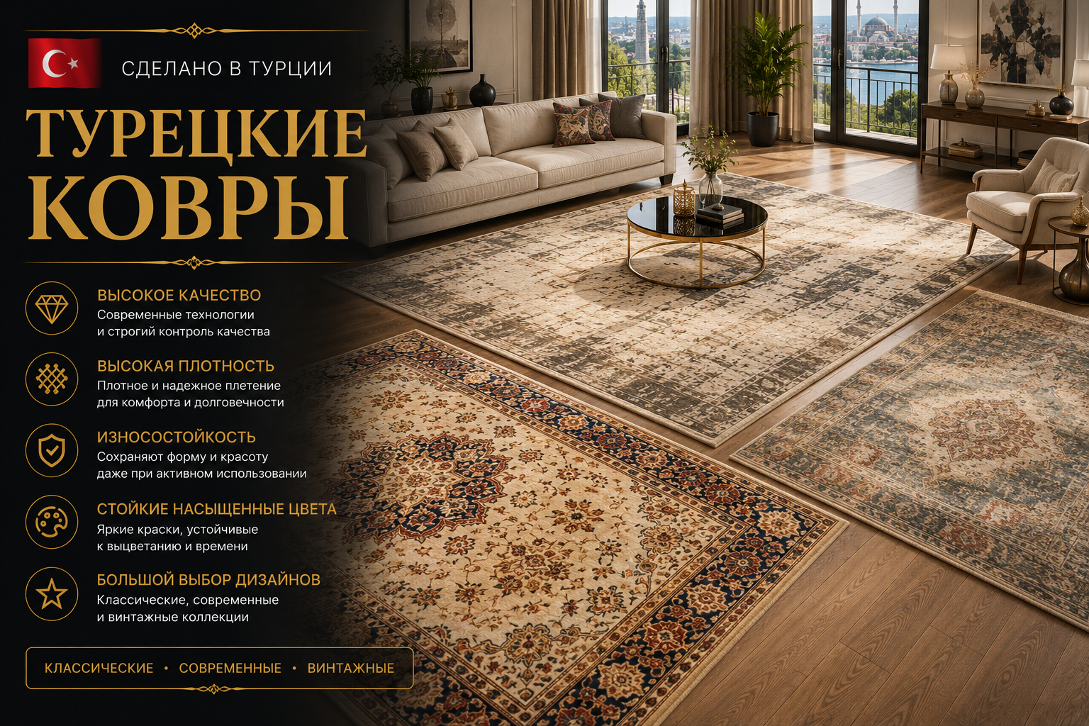 ТУРЕЦКИЕ КОВРЫ